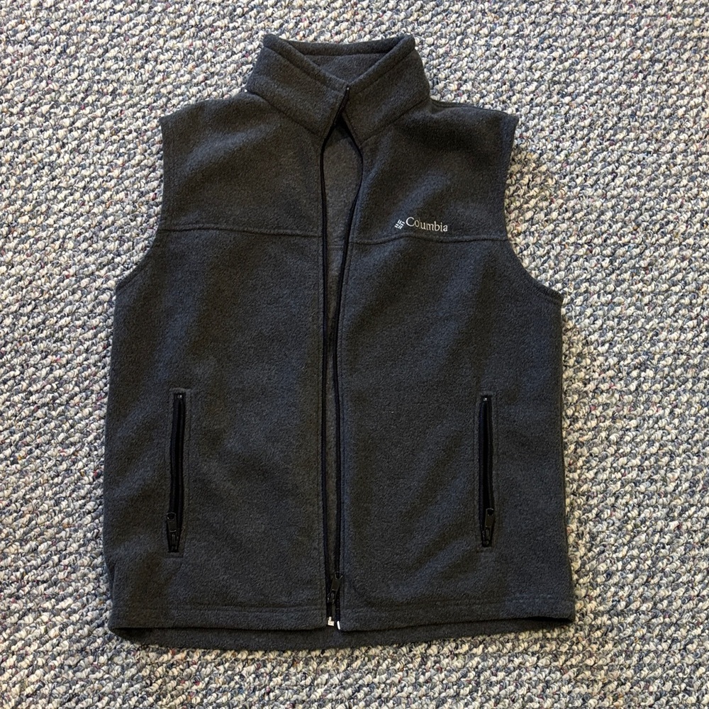 Columbia Charcoal Fleece Vest